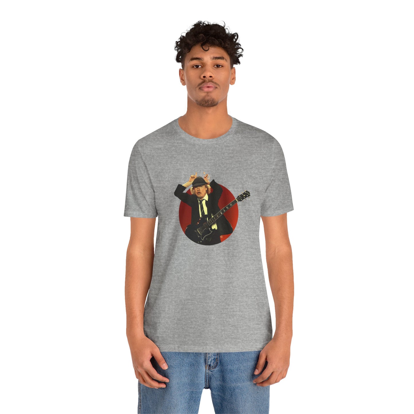 Angus Young AC/DC Graphic Tee | Rock Band Unisex T-Shirt | Classic Concert & Guitar Shirt