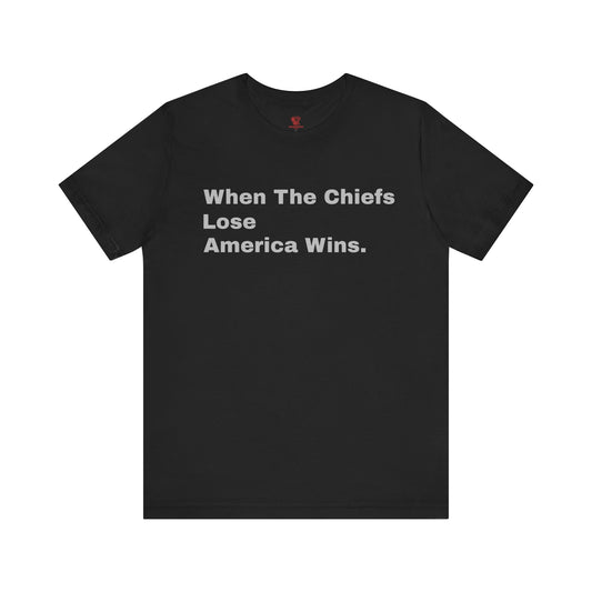 Raiders Rivalry Tee | “When the Chiefs Lose America Wins” Funny Football Unisex T-Shirt