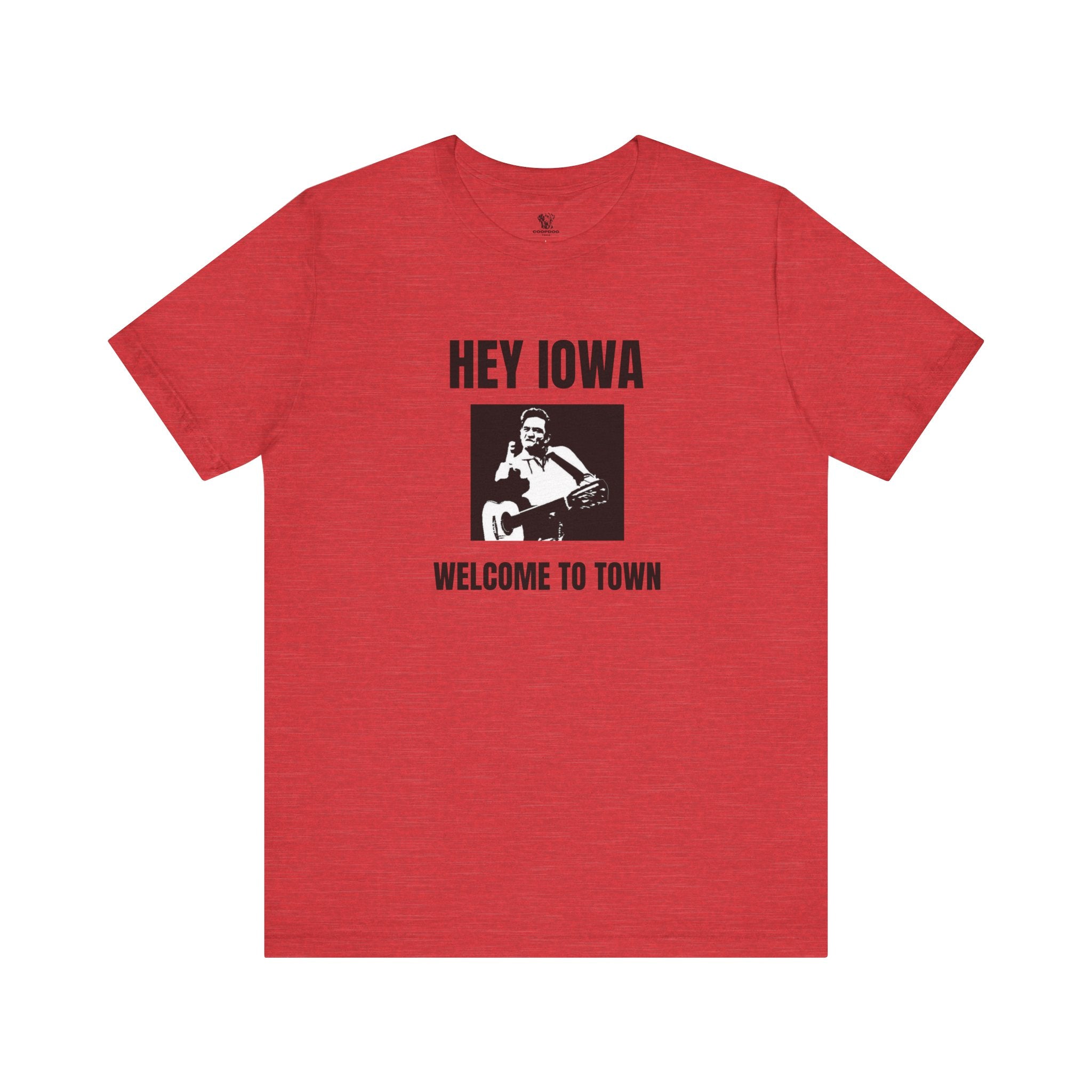Hey Iowa Welcome to Town T-Shirt | Nebraska Huskers Rivalry Tee