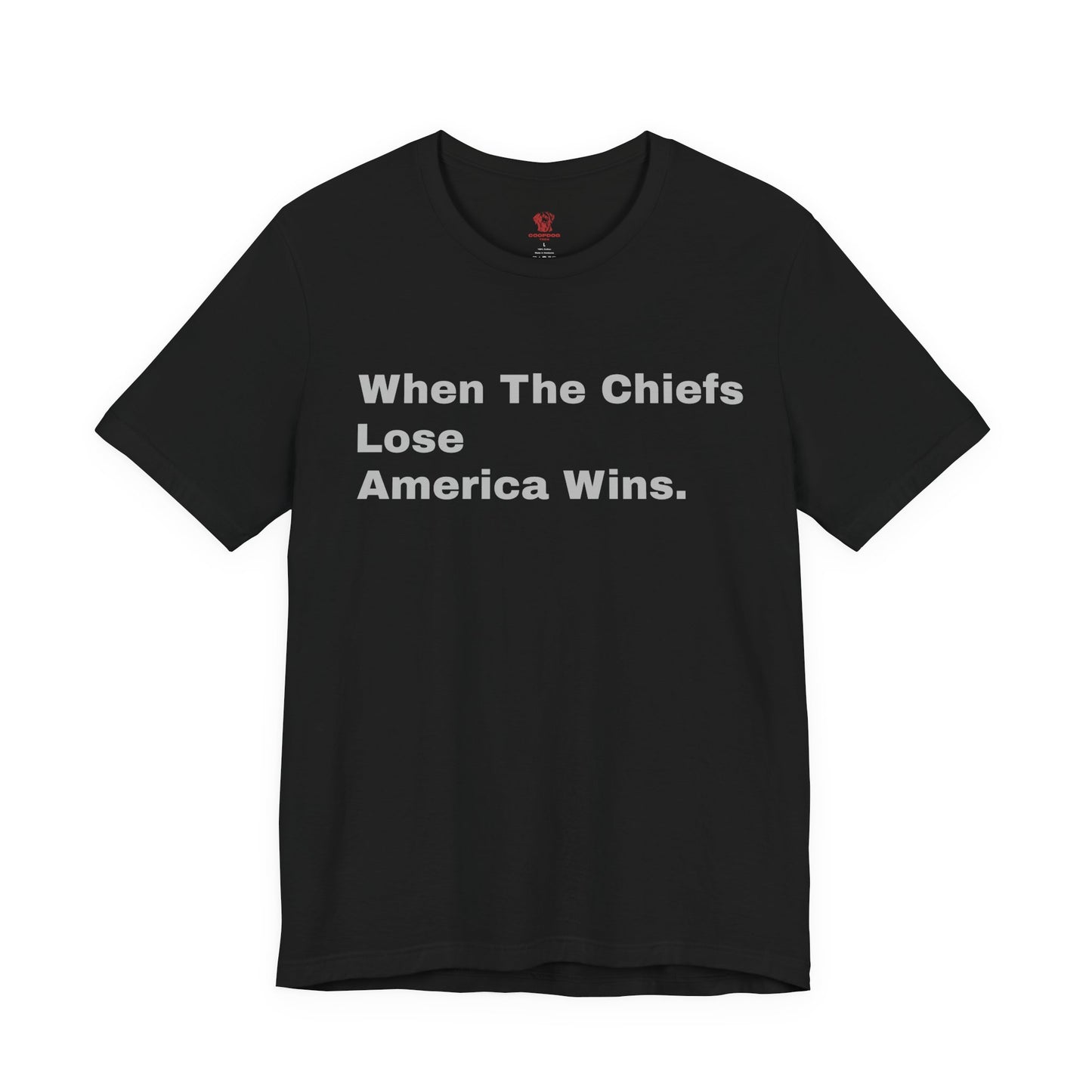 Raiders Rivalry Tee | “When the Chiefs Lose America Wins” Funny Football Unisex T-Shirt