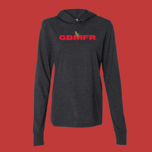"GBMFR" - BLACK PERFECT TRI LONG SLEEVE HOODIE BY DISTRICT