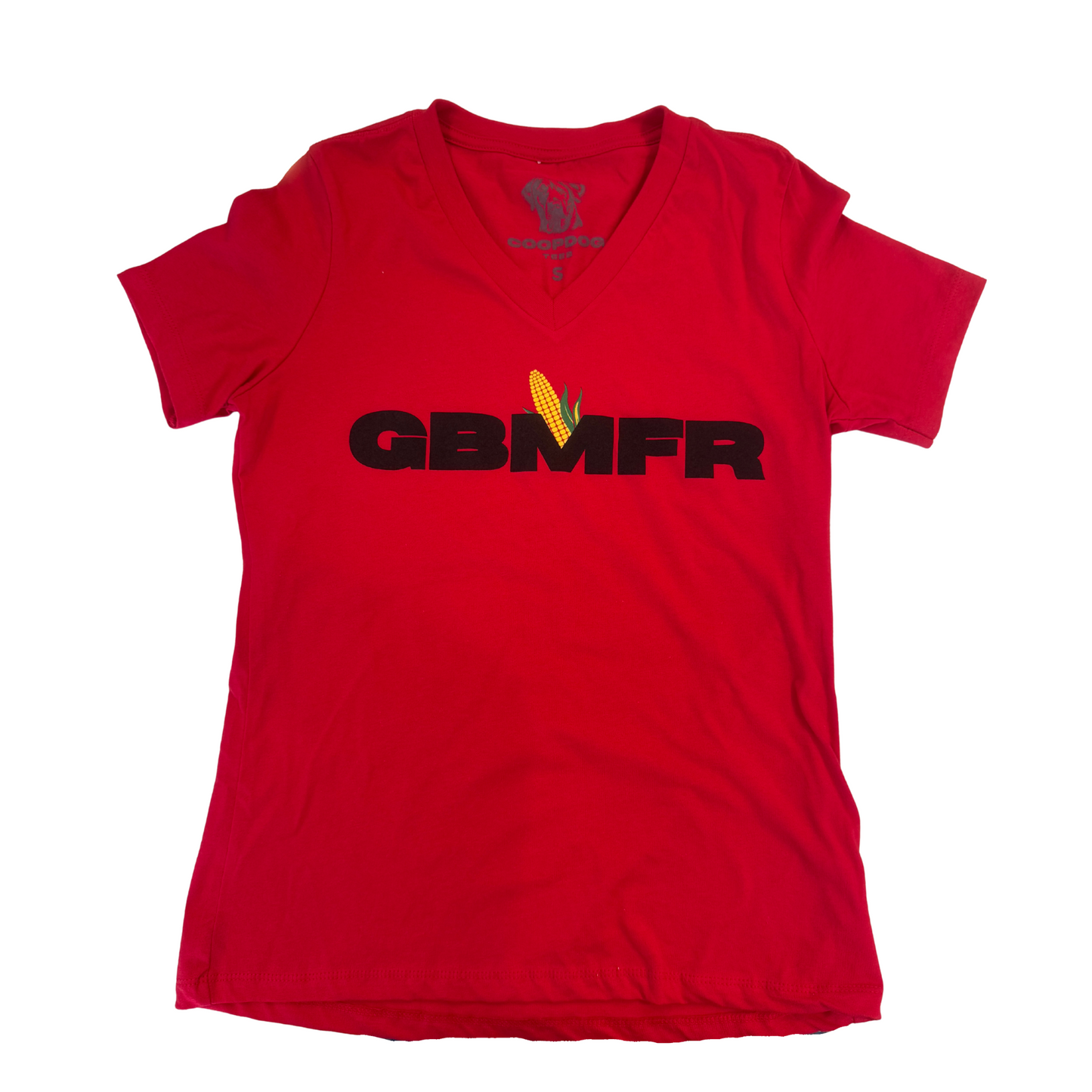 "GBMFR" WOMEN'S RELAXED JERSEY SHORT SLEEVE V-NECK TEE BY BELLAS + CANVAS